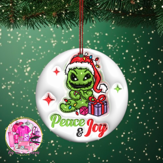 Oogie Peace & Joy Ornament