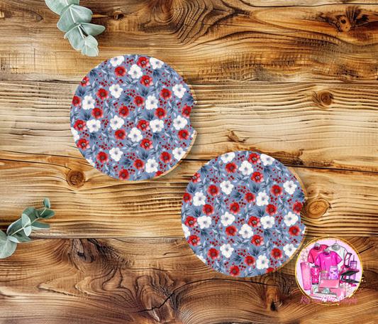 Red, White, and Blue Car Coasters