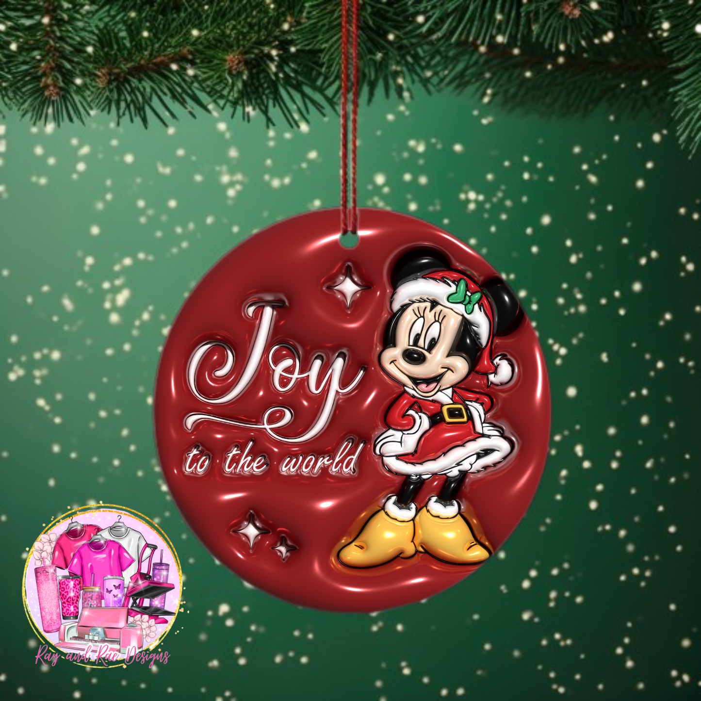 Minnie Joy to the World Ornament