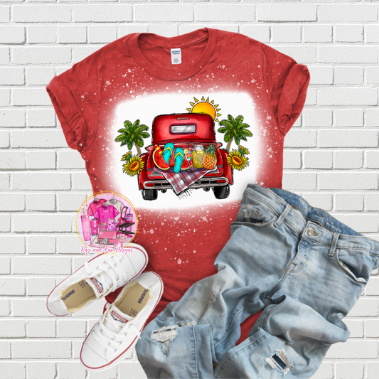 Summer Red Truck