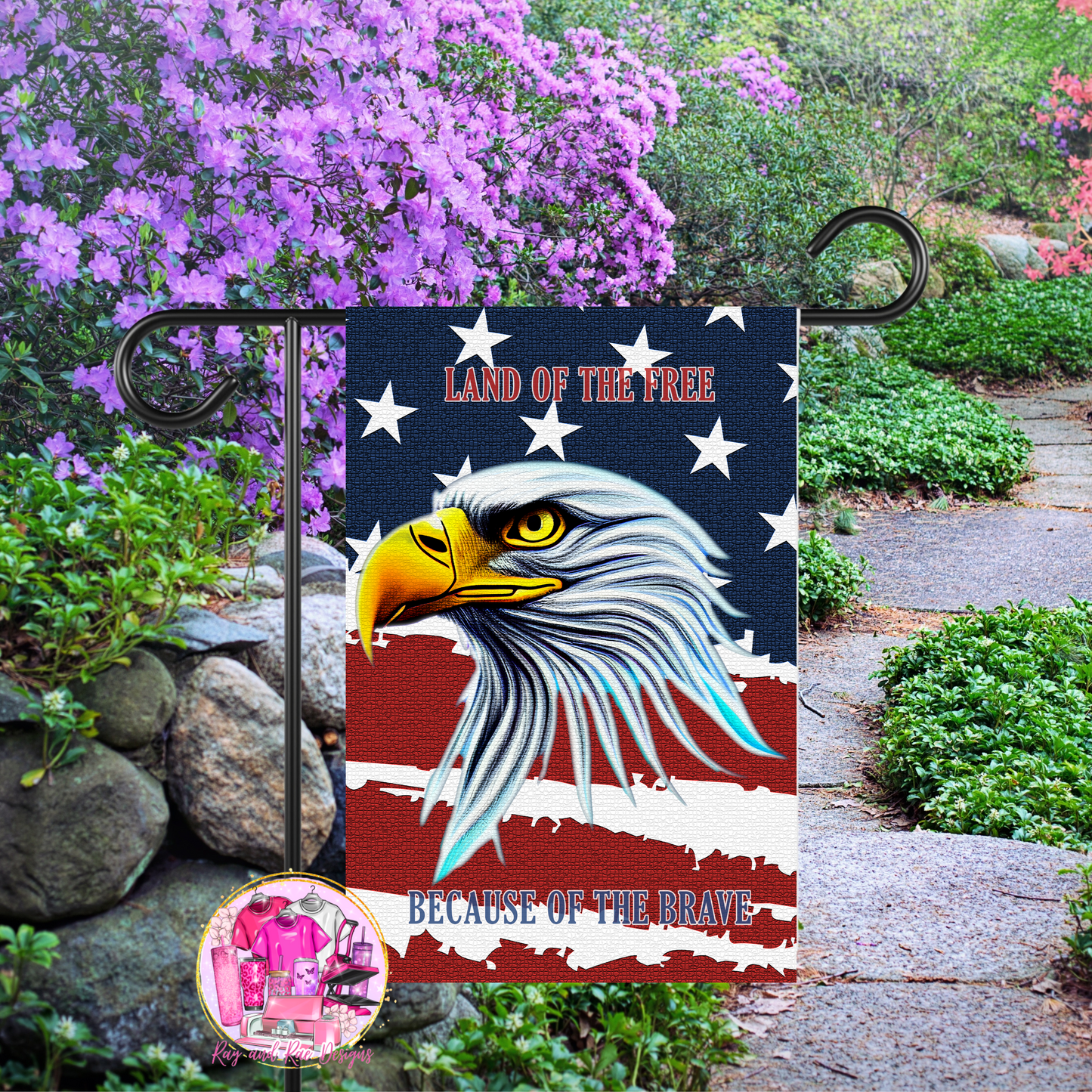 Land of the Free Eagle Flag