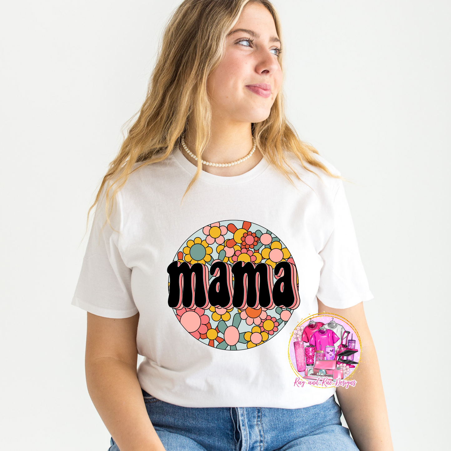 Retro Flowery Mama