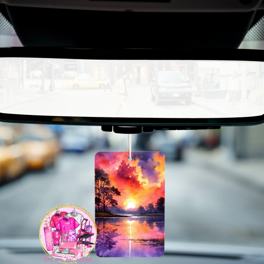 Sunset Watercolor Air Freshener