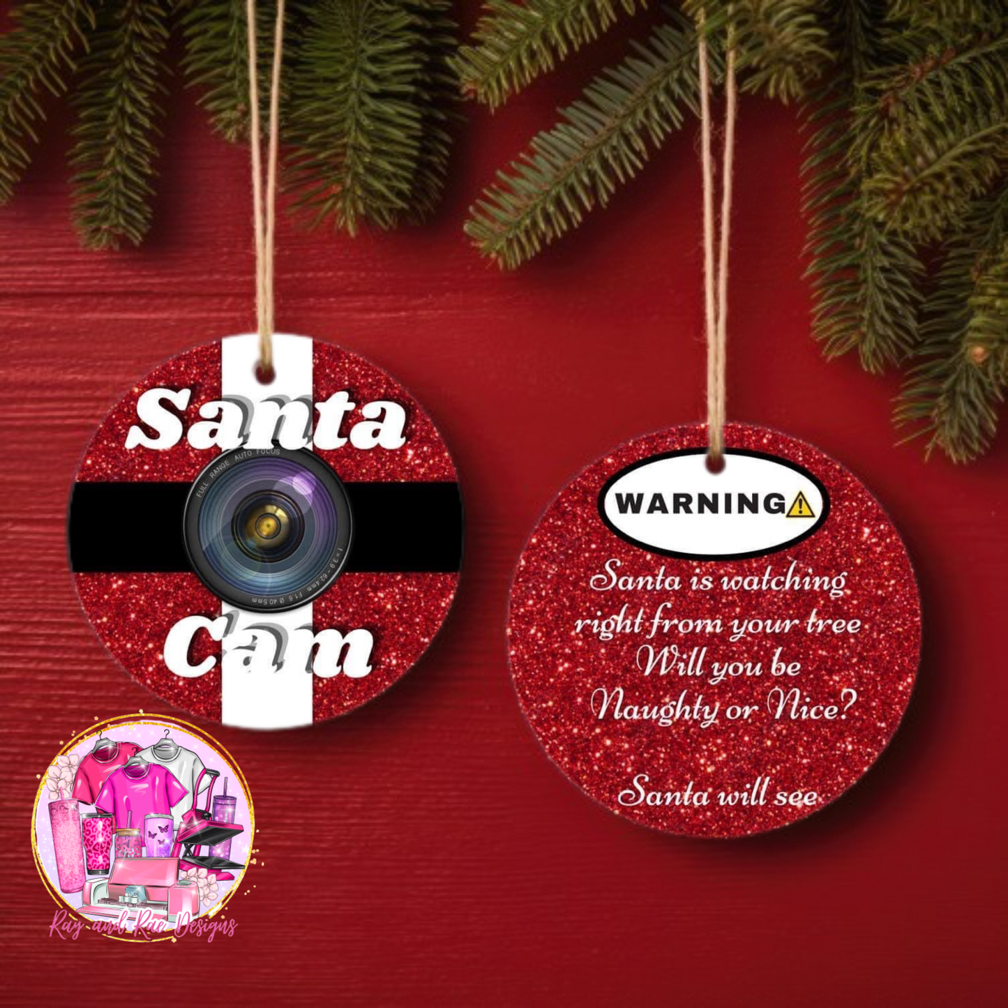 Santa Cam Ornament