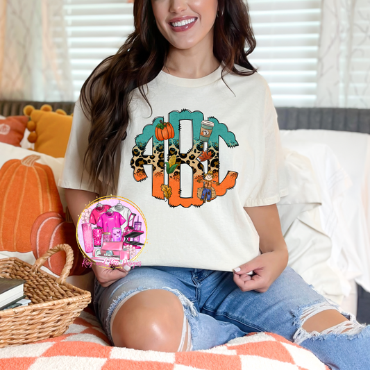 Pumpkin Spice Monogram